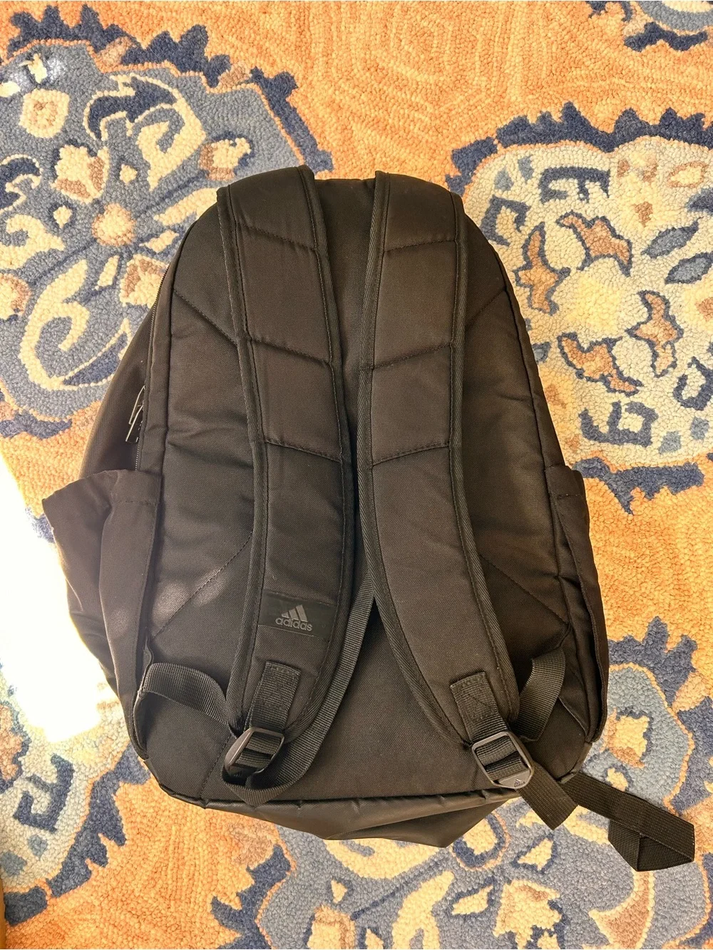 adidas Black Men's Everyday Backpack with Front Logo